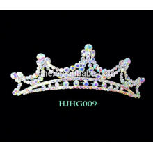 Le plus popularisé vendu sur la tiare alliage d&#39;alibaba princesse tiaras de fête set drill crown tiaras cheap crowns